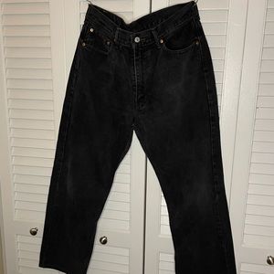 Levis 550 | Relaxed Tapered Denim Black Jeans
